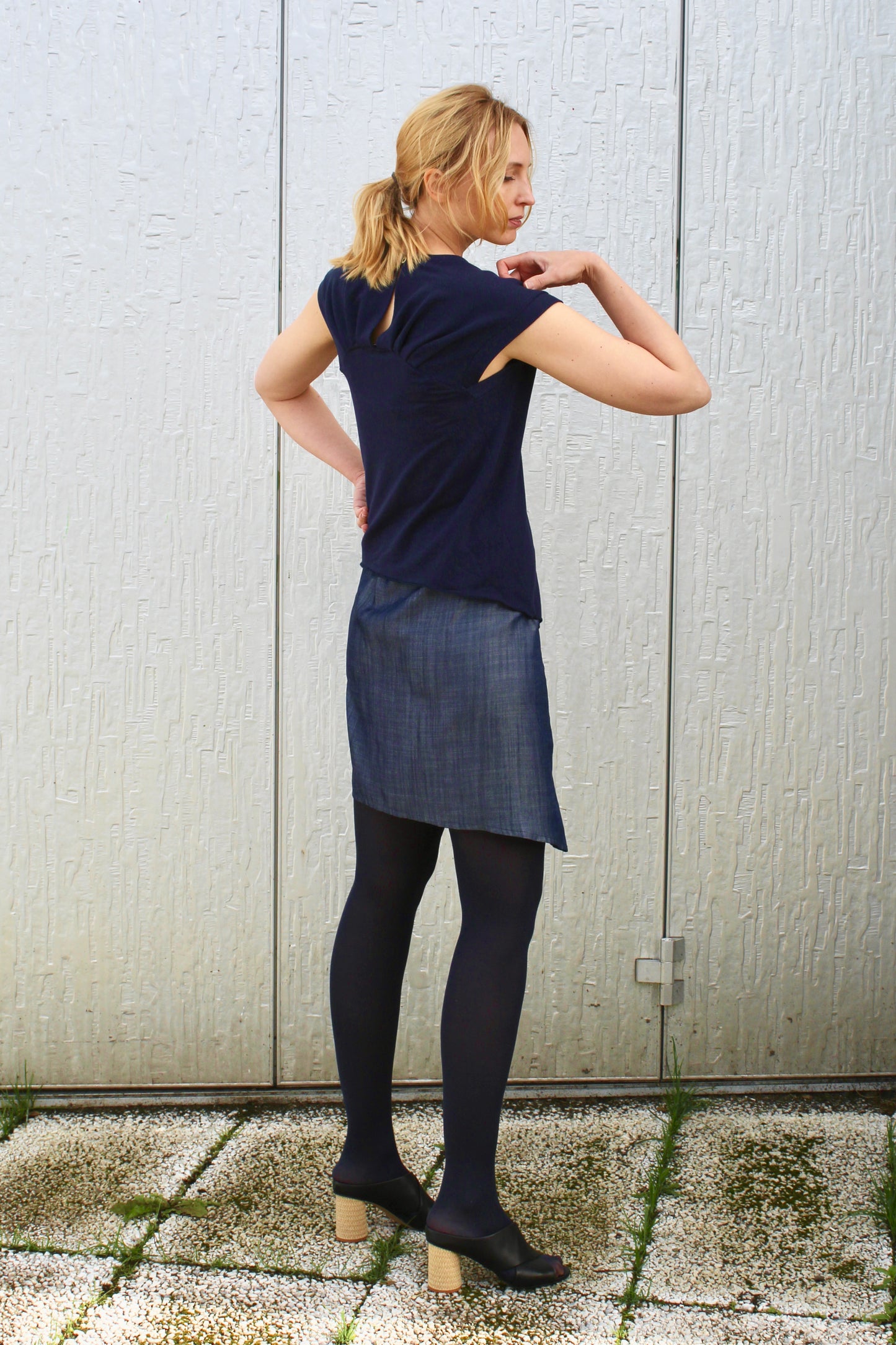 Dísan í dökkbláu